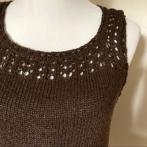Brown Knitted Top